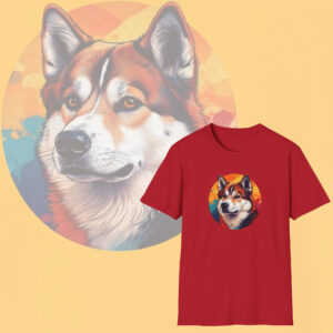Akita Love Unleashed, Dog Lovers Graphic T-Shirt, Premium Cotton Tee