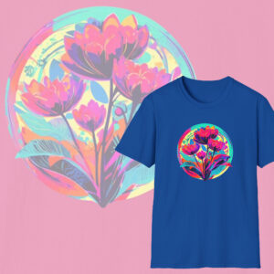 Cotton Botanica Tee, Soft and Stylish Artistic Flower T-Shirt