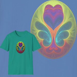 Artistic Vibrance Artisan Tee, Artsy Graphic Design Cotton T-Shirt