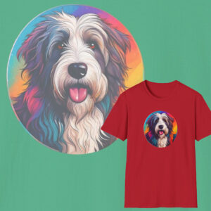 Bearded Collie Tee, Premium Ethical Cotton Comfort, Dog Lovers Graphic T-Shirt