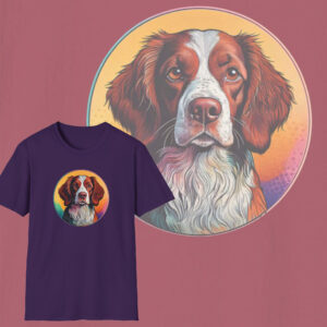 Pawsitively Perfect Brittany Spaniel Graphic T-Shirt, Dog Lover's Cotton Tee