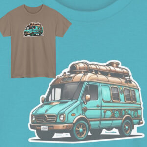 Adventure Van Graphic Tee; Cotton Comfort, Steampunk Spirit; Wanderer T-Shirt