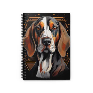 Coonhound Chronicles, American English Coonhound Spiral Notebook, Dog Lovers Accessory