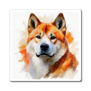 Beautiful Akita Magnet, Dog Lovers Magnetic Art