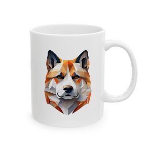 Artistic Akita Ceramic Mug for Dog Lovers