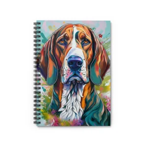 Tail Tracker Notebook, American English Coonhound Journal, Dog Lovers Spiral Notebook