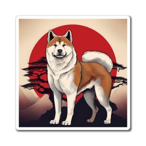 Akita Lovers Magnet, Dog Lovers Magnetic Art