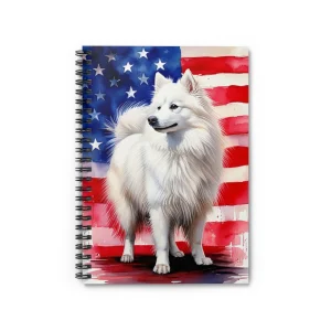 American Original Journal, American Eskimo Spiral Notebook, Dog Lovers Accessory
