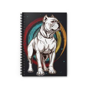 Bulldog Chronicles, Artistic American Bulldog 118 Page Notebook, Ruled Lines, Dog Lovers Accessory