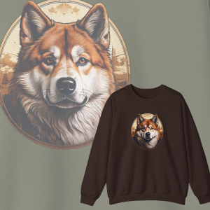 Bold Akita Dog Graphic Sweatshirt, Premium Comfort for Dog Lovers