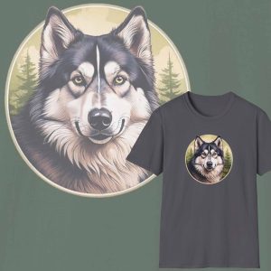Alaskan Best, Malamute Graphic T-Shirt, Dog Lovers Cotton Tee