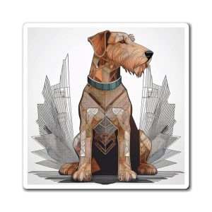 Artistic Airedale Terrier Magnet, Fun Dog Lover Gift