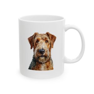 Airedale Love Ceramic Mug, Dog Lovers Gift