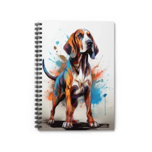 Coonhound Companion, American English Coonhound Spiral Notebook, Dog Lovers Journal