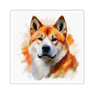 Beautiful Akita Sticker, Dog Lovers Artistic Accessory