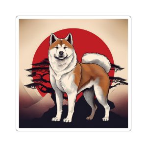 Akita Lovers Sticker, Dog Lovers Artistic Accessory