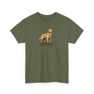 Golden Retriever Perfect Companion Graphic Tee, Dog Lover Cotton Gift Shirt