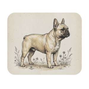 French Bulldog Vintage Sketch Ultra Slim Mouse Pad