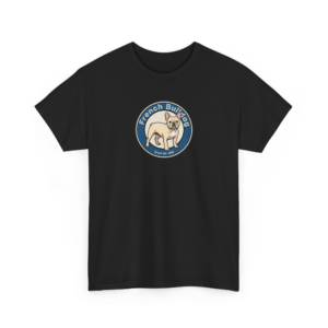 French Bulldog Vintage Badge Graphic Tee | Retro Frenchie Lover Gift