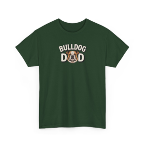 Bulldog Dad Graphic T-Shirt | Unique Dog Father Gift for Bulldog Lovers
