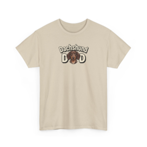 Dachshund Dad Graphic Tee | Vintage Style Wiener Dog Gift for Men