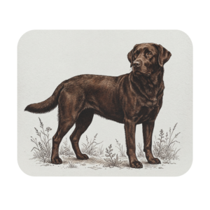 Chocolate Labrador Vintage Sketch Ultra Slim Mouse Pad
