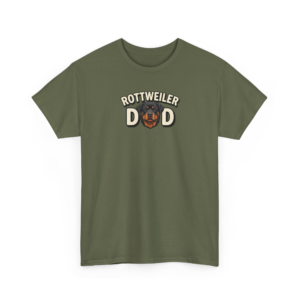 Rottweiler Dad Graphic T-Shirt | Unique Dog Father Gift for Rottie Lovers