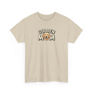 Golden Mom Graphic Tee, Cute Golden Retriever Gift for Dog Moms