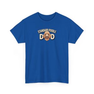 Apricot Standard Poodle Dad Tee | Mens Retro Dog Father Graphic Shirt