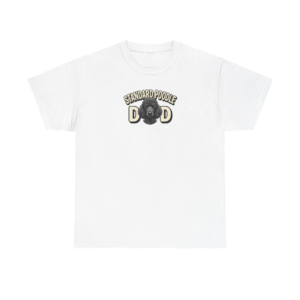 Retro Standard Poodle Dad Shirt | Noble Dog Breed Graphic Tee for Men