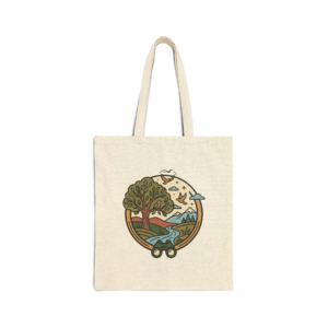 Nature Explorer Canvas Tote Bag - Durable 100% Cotton Birdwatcher Gift