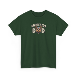 Yorkshire Terrier Dad Graphic Tee | Fun Dog Lover Gift for Men