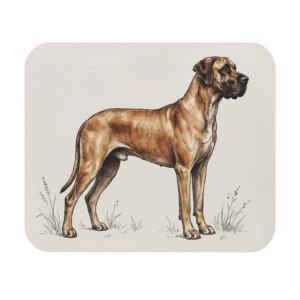 Vintage Great Dane Mousepad - Artistic Noble Dog Art for Office Desk