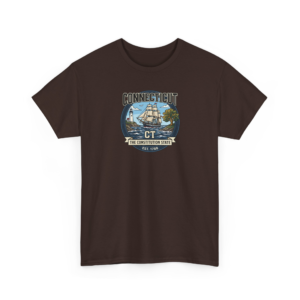 Connecticut Maritime State Emblem Shirt | Constitution State Graphic Tee