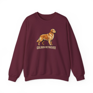 Geometric Golden Retriever Graphic Sweatshirt | Modern Dog Lover Gift