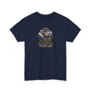 Alaska Moose State Animal Shirt | Wilderness Scenic Graphic Tee