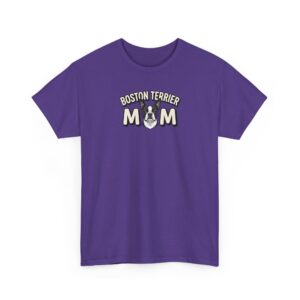 Boston Terrier Mom Graphic Tee | Cute Dog Mom Gift | Vintage Style Pet Shirt
