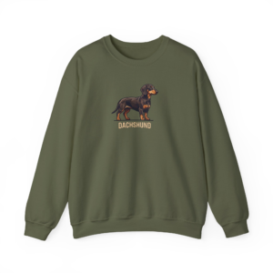 Modern Dachshund Graphic Sweatshirt - Sylish Dog Lover Gift