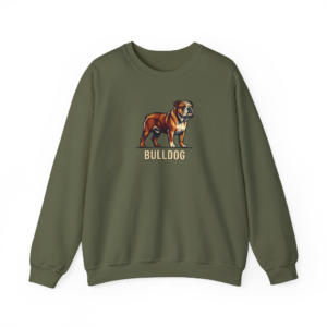 Geometric Bulldog Graphic Sweatshirt | Vintage Style Gift for Dog Lovers