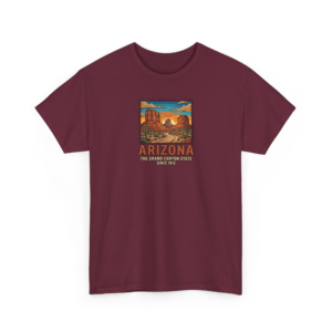 Arizona Grand Canyon State Tee | Vintage Southwest Desert Graphic | Travel Gift