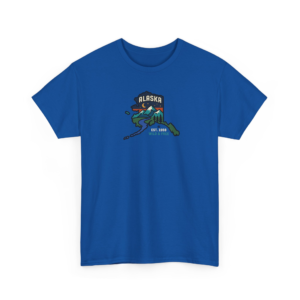 Alaska Wild & Free Mountain Graphic Tee | Vintage State Souvenir Gift