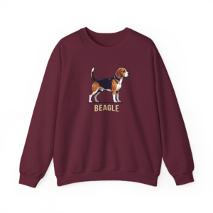 Geometric Beagle Graphic Sweatshirt | Modern Dog Breed Crewneck Gift