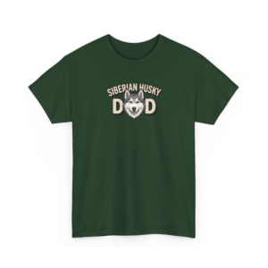 Siberian Husky Dad Graphic Tee - Funny Dog Father Gift for Men
