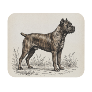 Majestic Cane Corso Vintage Sketch Mouse Pad Strong Breed Dog Lover Gift