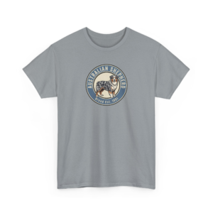 Australian Shepherd Retro Circle Graphic Tee | Heritage Dog Breed Apparel