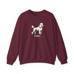 Geometric Poodle Graphic Sweatshirt | Stylish Low Poly Dog Lover Gift