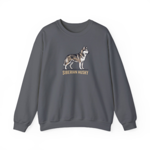Siberian Husky Geometric Graphic Pullover | Modern Pet Parent Crewneck