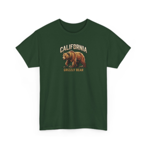 California Grizzly Bear Graphic Shirt | Golden State Wildlife Souvenir Tee