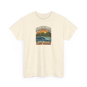 Hawaii Surf Wave Ocean Graphic Tee | Aloha State Pacific Paradise Beach Gift