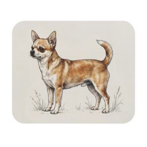 Chihuahua Sketch Desk Accessory | Artistic Dog Lover Mousepad